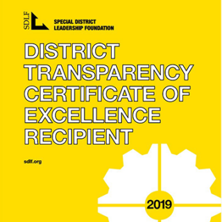 2019 CSDA Certificate - District Transparency Certificate of Excellence Recipient